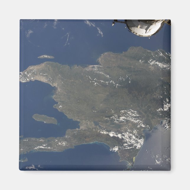 Imã Uma visão da ilha Caribe de Hispaniola (Frente)