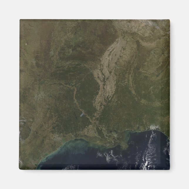 Imã Uma visão sem nuvens do sul dos Estados Unidos (Frente)