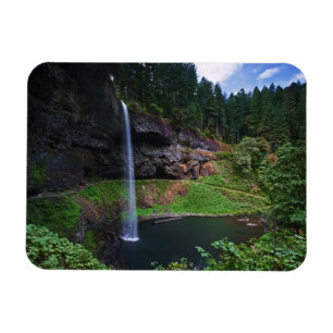 Ímã Uma vista da South Falls no Silver Falls State Par