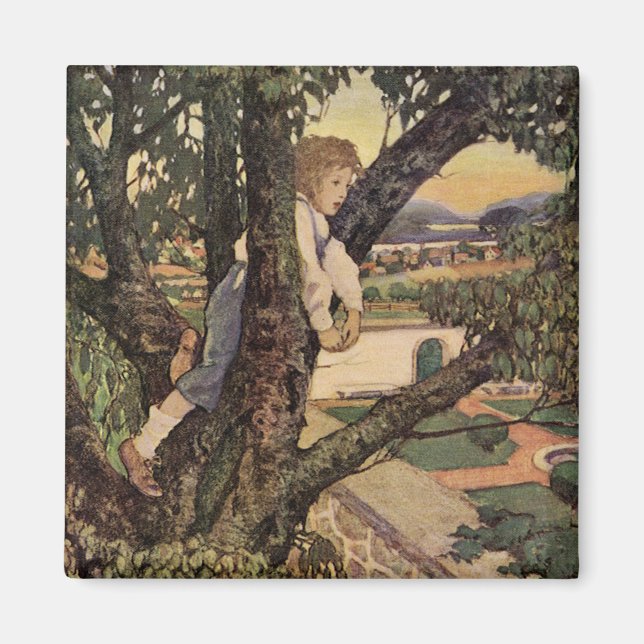 Imã Uma Vista das Árvores por Jessie Willcox Smith (Frente)