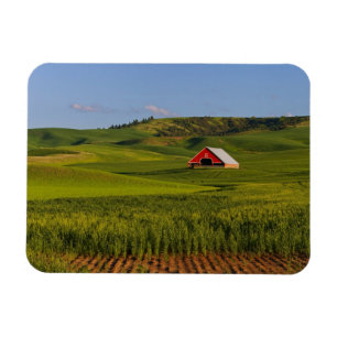 Ímã Uma vista panorâmica de um celeiro em Moscow Idaho