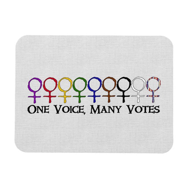 Ímã Uma Voz, Muitos Votos (Horizontal)
