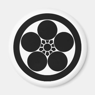 Imã Umebachi-estilo de flor de ameixa em círculo