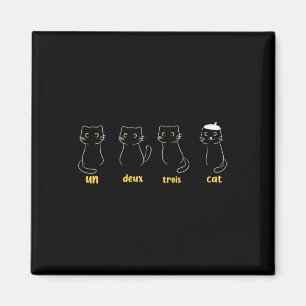 Imã Un Deux Trois Cat Funny Cat Lovers
