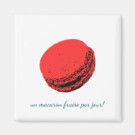 Imã un macaron fraise par jour!
