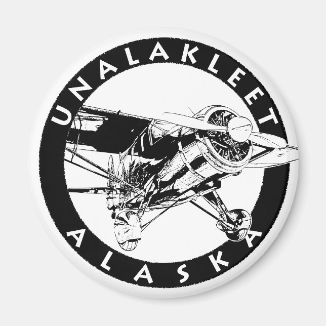 Imã Unalakleet, Alaska Pilot Magnet (Frente)