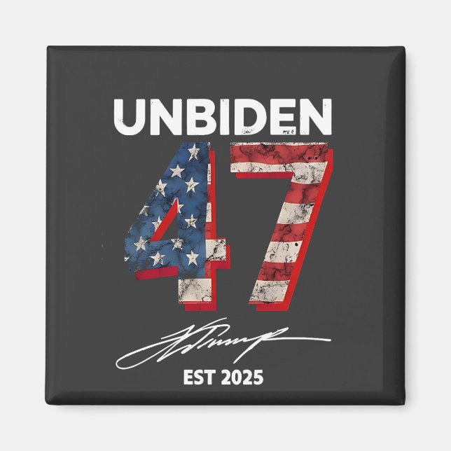 Imã Unbiden 47 Trump Est. 2025 4 De Julho (Frente)