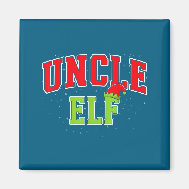 Imã Uncle Elf Christmas Family Matching Group Xmas Unc (Frente)