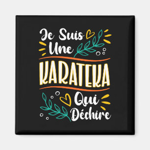 Imã Une Karateka Qui Déchire Cadeau Pour Karateka Kara