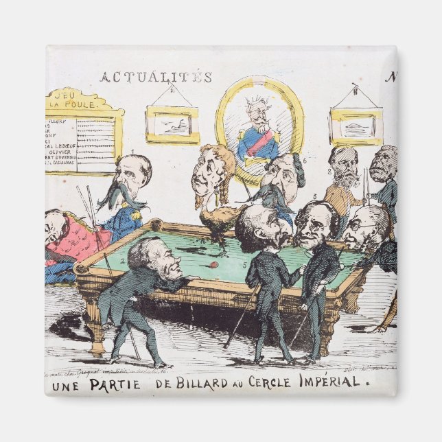 Imã Une Partie de Billard au Cercle Imperial" (Frente)