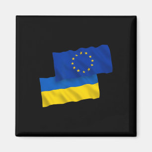 Imã União Europeia UE Pela Ucrânia - Roupas Ucrânia Fo