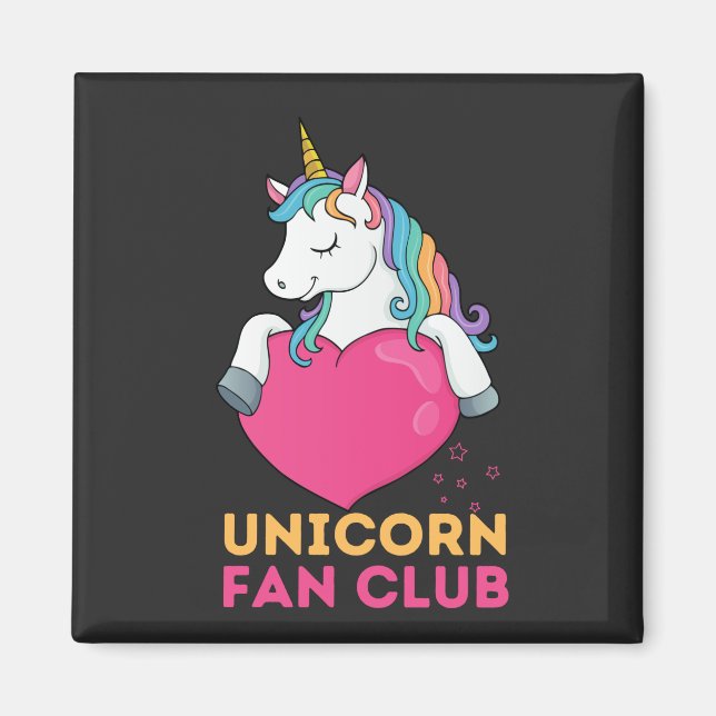 Imã Unicorn Fan Club (Frente)