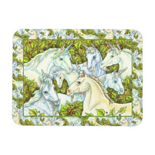 Ímã UNICORN HERD, HORSES, STALLION Fantasy
