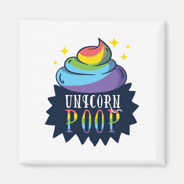 Imã Unicorn Poop (Frente)