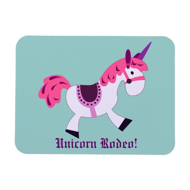 Ímã Unicorn Rodeo (Horizontal)