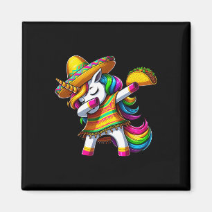 Imã Unicórnio Dançando Cinco De Mayo Festa Mexicana