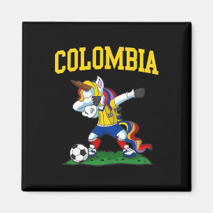 Imã Unicórnio do Futebol Dabbing Colômbia Futebol Colo