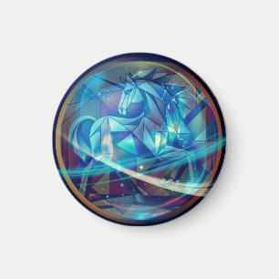 Imã Unicórnio Geométrico