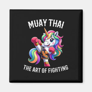 Imã Unicórnio Tailandês Fofo de Muay Thai - Kickboxing
