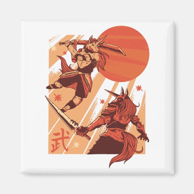 Imã Unicorns Warriors (Frente)