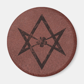 Imã Unicursal Hexagram - Símbolo Télico do Couro Verme