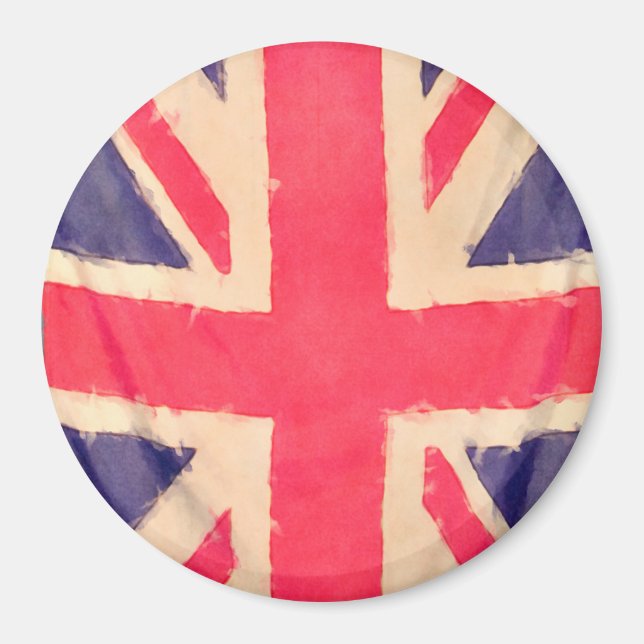 Imã Union JACK FLAG grunge (Frente)