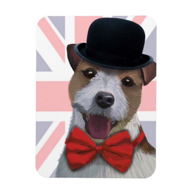 Ímã Union Jack Russell (Vertical)