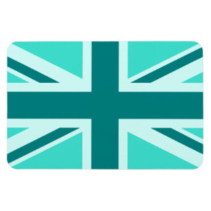 Ímã Union Jack Turquesa e Azul 2
