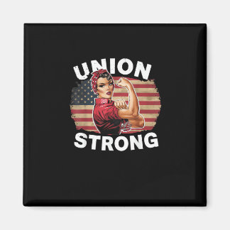 Imã Union Strong - Labour Day Messy Bun USA Flag