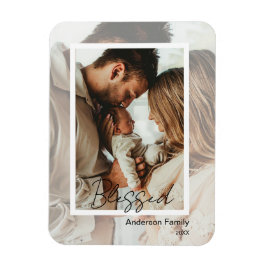 Ímã Unique Photo on Photo Blessed