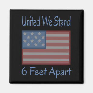 Imã United We Stand 6 Pés Além USA Flag