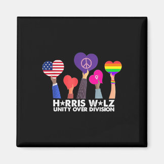 Imã Unity Over Division Harris 2024 Wheimer 2024 Votaç