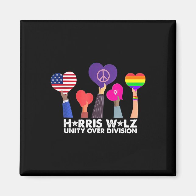 Imã Unity Over Division Harris 2024 Wheimer 2024 Votaç (Frente)