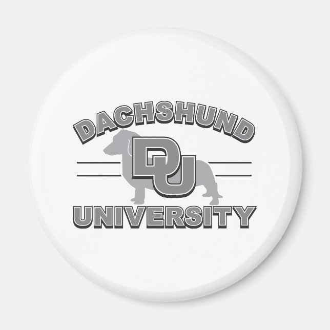Imã Universidade Dachshund (Frente)