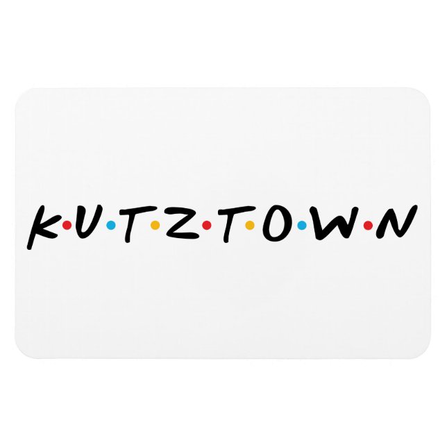Ímã Universidade de Kutztown (Logotipo de AMIGOS) (Horizontal)
