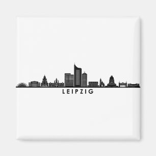 Imã Universidade de LEIPZIG Alemanha City Skyline Silh