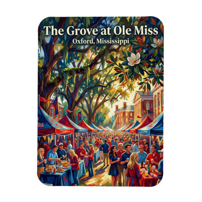 Ímã Universidade do Mississippi Mississippi (Vertical)