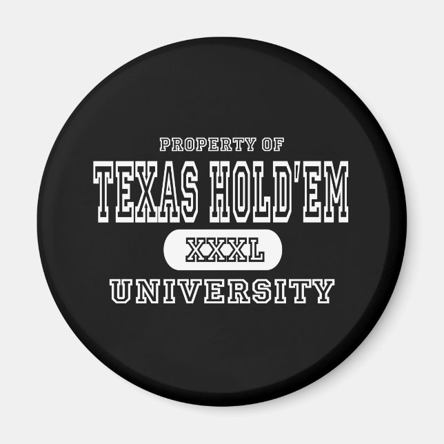 Imã Universidade do Texas Holdem - Escuro (Frente)