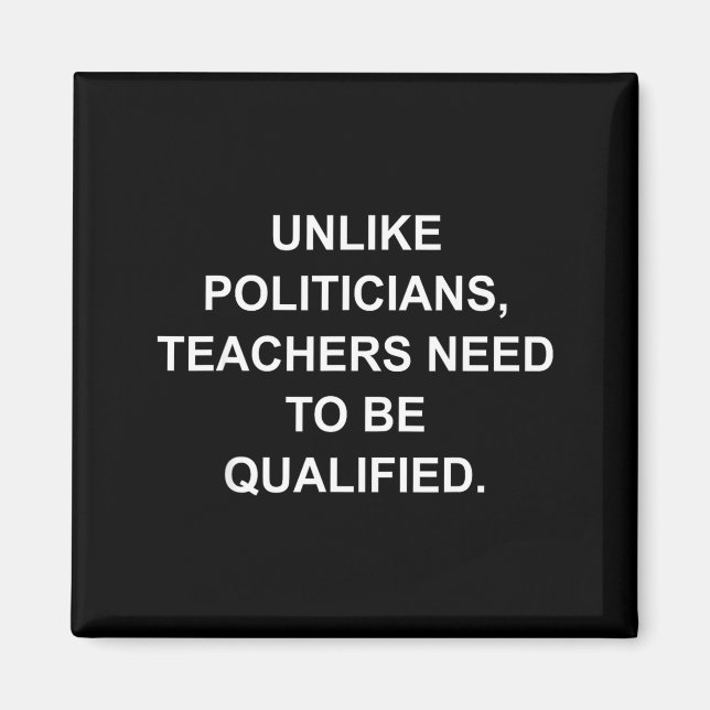 Imã Unlike Liticians Teachers Need To Be Qualified  (Frente)