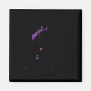 Imã Unquebrável Ribbon Lupus Awarness Women Motiva