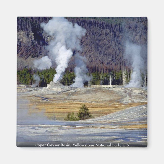 Imã Upper Geyser Basin, Yellowstone National Park, EUA (Frente)