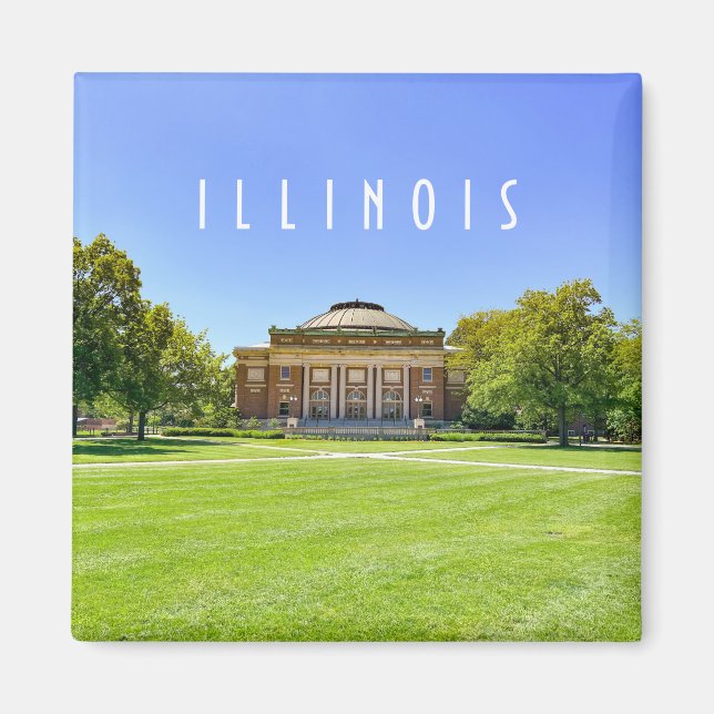 Imã Urbana Champaign Illinois Magnet (Frente)