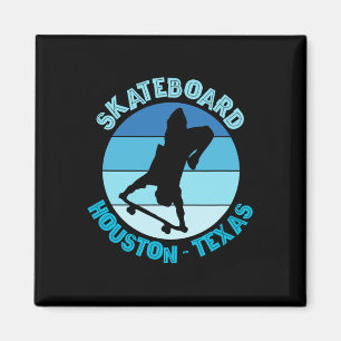 Imã Urn de Skateboarder Houston Texas Skateboarding