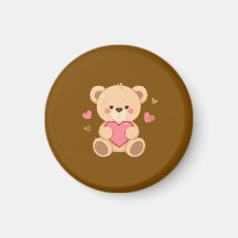 Ursa Teddy Fofa Segurando Coração – Amor de Dia do