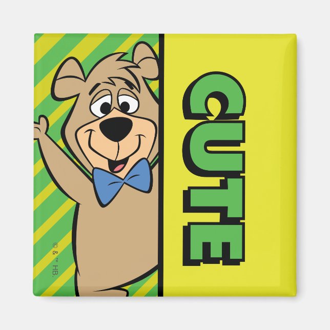 Imã Urso Boo-Boo Bonito (Frente)