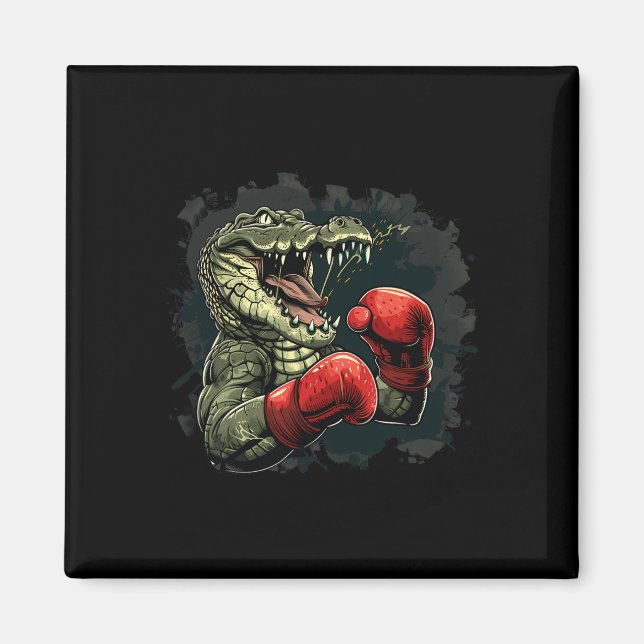 Imã Urso Boxeador Com Luvas de Boxe Kickboxing Boxe Di (Frente)
