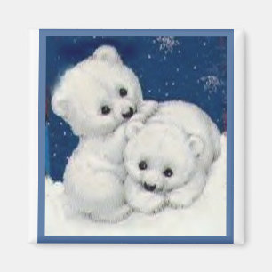 Imã Urso Cubs polar bonito