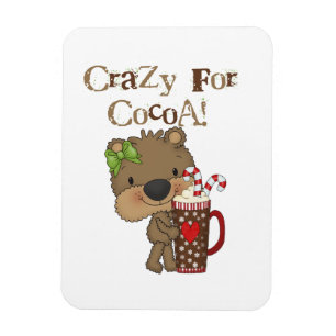 Ímã Urso da menina louco para o cacau