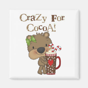 Imã Urso da menina louco para o cacau