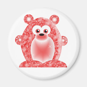 Imã Urso de Birthstone do rubi
